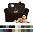 thumbnail image 1 of Sanmadrola 100% Waterproof Sofa Cover Non Slip Couch Cover Stretch Slipcover Leakproof Couch Protector for Kids Dogs Cats Pets, Chocolate, Chair, 1 of 12