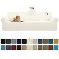 thumbnail image 1 of Sanmadrola 100% Waterproof Sofa Cover Non Slip Couch Cover Stretch Slipcover Leakproof Couch Protector for Kids Dogs Cats Pets, Cream, Oversized Sofa, 1 of 12