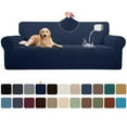 thumbnail image 1 of Sanmadrola 100% Waterproof Sofa Cover Non Slip Couch Cover Stretch Slipcover Leakproof Couch Protector for Kids Dogs Cats Pets, Dark Blue, Sofa, 1 of 12