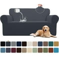 thumbnail image 1 of Sanmadrola 100% Waterproof Sofa Cover Non Slip Couch Cover Stretch Slipcover Leakproof Couch Protector for Kids Dogs Cats Pets, Dark Gray, Loveseat, 1 of 12