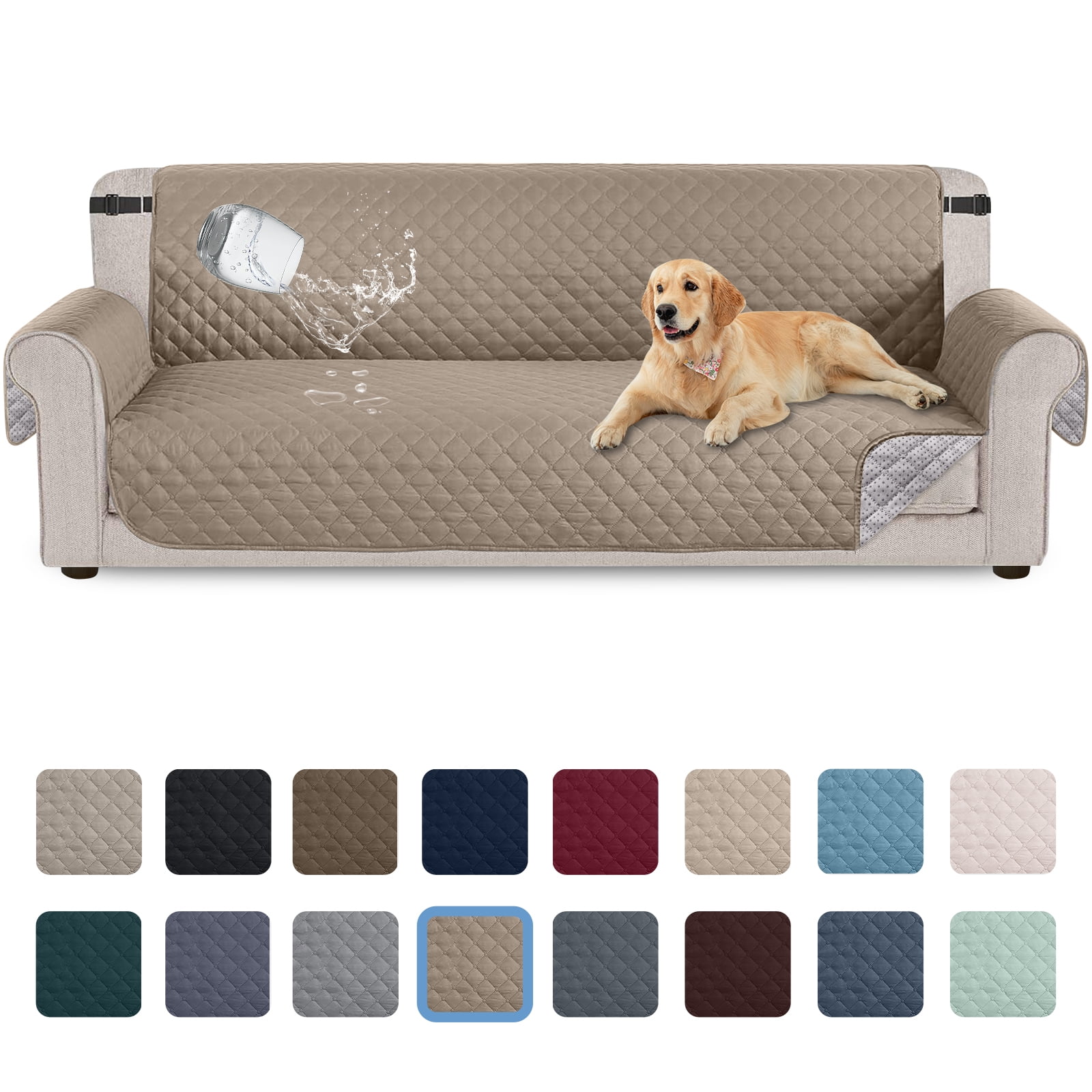  XMAYODS Quilted Couch Cover for Dogs Sofa Covers for 1/2/3/4  Cushion Couch,Water Resistant Furniture Covers for Pets, Dog Couch Cover  Protector with Elastic (Color : #1, Size : 3 Seater) : Home & Kitchen