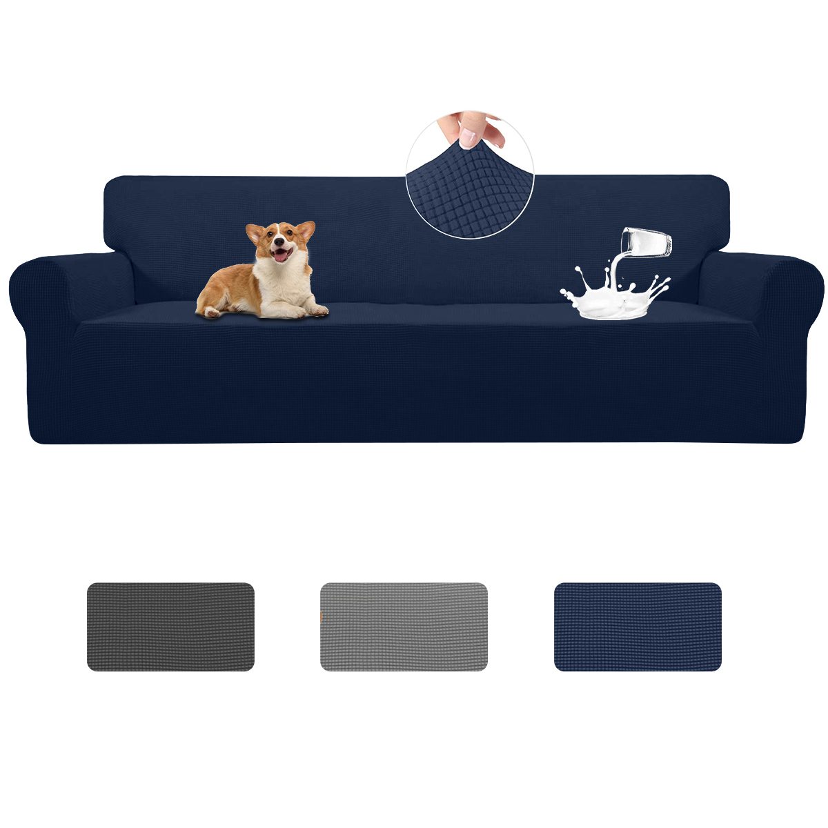 Sanmadrola 100 Waterproof Sofa Cover Non Slip Couch Cover Stretch