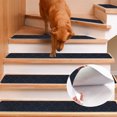 thumbnail image 1 of Sanmadrola 8" X 30" (15 in Pack) Non-Slip Carpet Stair Treads Non-Skid Safety Rug Slip Resistant Indoor Runner for Kids Elders and Pets with Reusable Adhesive Black, 1 of 9