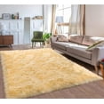 thumbnail image 1 of Sanmadrola 9x12 Feet Shag Area Rugs, Ultra Soft Indoor Modern Nursery Rug,Beige Yellow Plush Shaggy Throw Carpets for Boy and Girls Room Dorm Living Room, 1 of 3