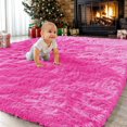 thumbnail image 1 of Sanmadrola Area Rug for Bedroom,6.5'X7.5',Fluffy Shag Rug for Living Room,Furry Carpet for Kids Room,Shaggy Throw Rug Nursery Room,Fuzzy Plush Rug Hot Pink Carpet,Rectangle,Cute Room Decor for Baby, 1 of 7