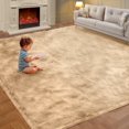 thumbnail image 1 of Sanmadrola Area Rug for Bedroom,6.5'X8.2',Fluffy Shag Rug for Living Room,Furry Carpet for Kids Room,Shaggy Throw Rug for Nursery Room,Fuzzy Plush Rug,Khaki Carpet,Rectangle,Cute Room Decor for Baby, 1 of 8