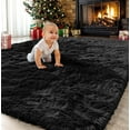 thumbnail image 1 of Sanmadrola Area Rug for Bedroom 8'x10' Fluffy Shag Rug for Living Room,Furry Carpet for Kids Room,Shaggy Throw Rug for Nursery Room,Fuzzy Plush Rug,Black Carpet,Rectangle,Cute Room Decor for Baby, 1 of 7
