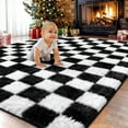 thumbnail image 1 of Sanmadrola Area Rug for Bedroom 8'x10' Fluffy Shag Rug for Living Room,Furry Carpet for Kids Room,Shaggy Throw Rug for Nursery Room,Fuzzy Plush Rug,Gray Carpet,Rectangle,Cute Room Decor for Baby, 1 of 8