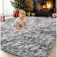 thumbnail image 1 of Sanmadrola Area Rug for Bedroom 8'x10' Fluffy Shag Rug for Living Room,Furry Carpet for Kids Room,Shaggy Throw Rug for Nursery Room,Fuzzy Plush Rug,Gray Carpet,Rectangle,Cute Room Decor for Baby, 1 of 7