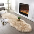 thumbnail image 1 of Sanmadrola Area Rugs for Living Room Bed Room Rugs Faux Fur Rug Faux Sheepskin Indoor Shag Area Rug Khaki, 1 of 5
