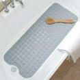 Sanmadrola Non-Slip Baby Bath Mat, 40x16 Inch, Eco-Friendly, 200 Suction Cups, Machine Washable ...