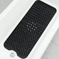 thumbnail image 1 of Sanmadrola Bath Tub Shower Mat 40 x 16 Inch Non-Slip and Extra Large, Bathtub Mat with Suction Cups, Machine Washable Bathroom Mats with Drain Holes Black, 1 of 7