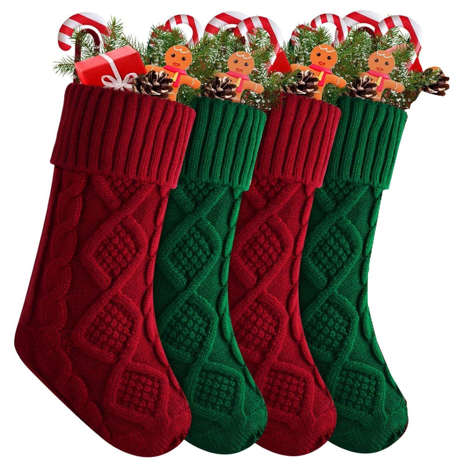 Sanmadrola Christmas Stockings 4 Pack 18'' Extra Large Personalized