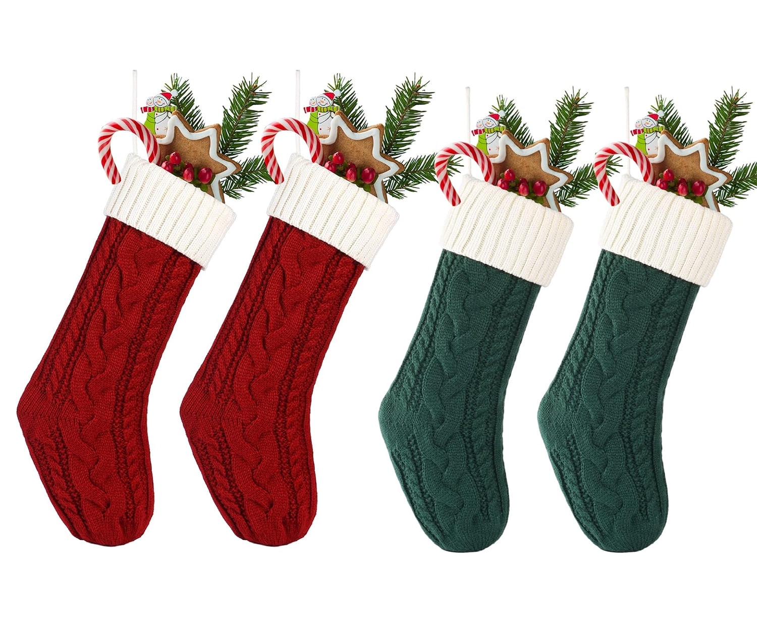 Sanmadrola Christmas Stockings 4 Pack 18'' Extra Large Personalized