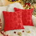 thumbnail image 1 of Sanmadrola Christmas Tree Decorative Throw Pillow Covers Set of 2, 18"x18" Soft Fluffy Pillowcases for Home Décor, Boho Pillow Covers Winter Holiday Cushion Cases for Sofa Couch Bedroom Living Room, 1 of 7