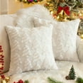 thumbnail image 1 of Sanmadrola Christmas Tree Decorative Throw Pillow Covers Set of 2, 18"x18" Soft Fluffy Pillowcases for Home Décor, Boho Pillow Covers Winter Holiday Cushion Cases for Sofa Couch Bedroom Living Room, 1 of 7
