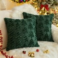 thumbnail image 1 of Sanmadrola Christmas Tree Decorative Throw Pillow Covers Set of 2, 18"x18" Soft Fluffy Pillowcases for Home Décor, Boho Pillow Covers Winter Holiday Cushion Cases for Sofa Couch Bedroom Living Room, 1 of 7