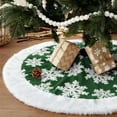 thumbnail image 1 of Sanmadrola Christmas Tree Skirt Gray White Plush Skirts Christmas Decorations Indoor Xmas Ornaments Holiday Decor for Party, 36in, 1 of 7