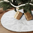 thumbnail image 1 of Sanmadrola Christmas Tree Skirt White Plush Skirts Christmas Decorations Indoor Xmas Ornaments Holiday Decor for Party, 48in, 1 of 8