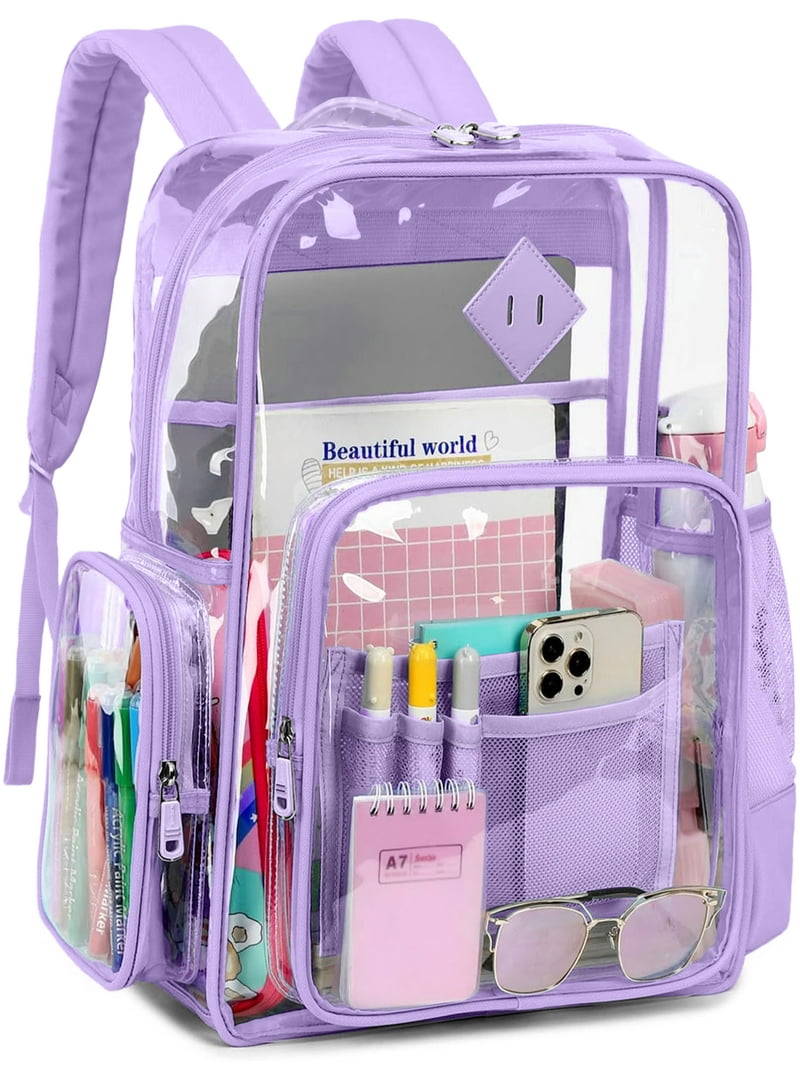 School Backpack Clear Backpacks At Walmart DAKIMOE Clear Backpack
