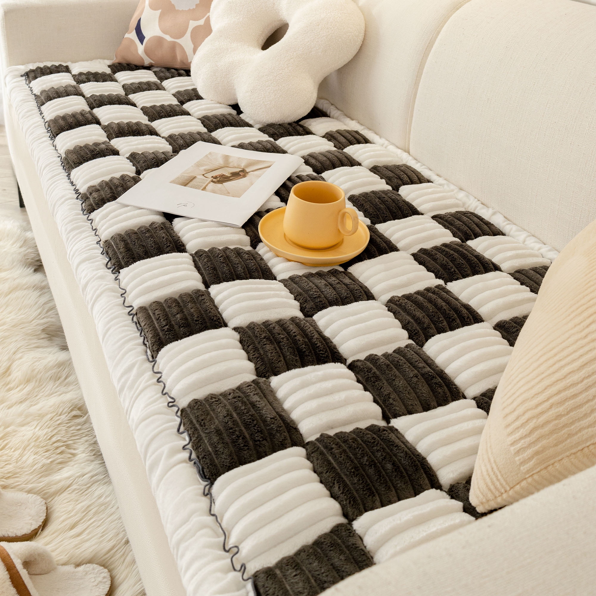 Sanmadrola Couch Cover Sofa Cover Slipcover Furniture Protector for Dog Cat Pet Non Slip Cushion Couch Sofa Covers