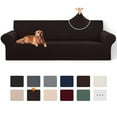 thumbnail image 1 of Sanmadrola Couch Cover Water Resistant Stretch Sofa Slipcover Jacquard Furniture Protector for Kids Pets Dog Cat, Coffee, Oversized Sofa, 1 of 10
