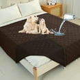 thumbnail image 1 of Sanmadrola Couch Cover for Sofa Bed Furniture Mattress Protector Waterproof Reversible Dog Bed Cover Pet Blanket Brown and Chocolate, 1 of 7