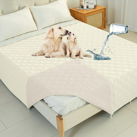 Sanmadrola Couch Cover for Sofa Bed Furniture Mattress Protector Waterproof Reversible Dog Bed Cover Pet Blanket