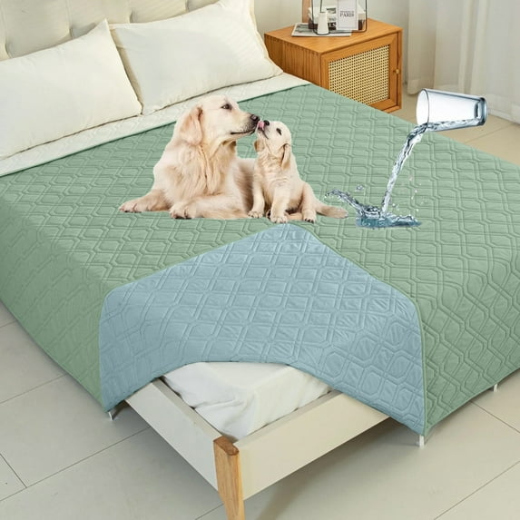 Sanmadrola Couch Cover for Sofa Bed Furniture Mattress Protector Waterproof Reversible Dog Bed Cover Pet Blanket