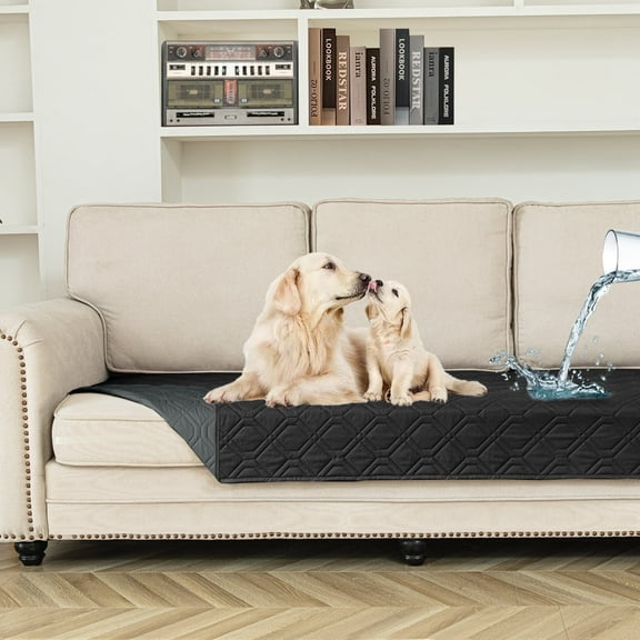 Sanmadrola Couch Cover for Sofa Bed Furniture Waterproof Reversible Dog Bed Cover Pet Blanket
