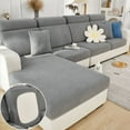 thumbnail image 1 of Sanmadrola Couch Covers 2023 New Wear-Resistant Universal Sofa CoverStretch Couch Cushion Slipcovers Replacement, Anti-Slip L Shape Sofa Covers, Chaise Lounge Sofa Slipcover Backrest Gray, 1 of 7