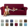 thumbnail image 1 of Sanmadrola Couch Covers for Dogs Sofa Covers Washable 100% Waterproof Non Slip Couch Covers Stretchable Machine Washable for Dogs Kids Pets, Wine Red, Sofa, 1 of 10