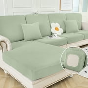 Sanmadrola Couch Covers Sofa Cushion Cover Slipcovers Wear-Resistant Universal Stretch Anti-Slip Sectional L Shape Sofa Covers, Chaise Lounge Sofa Slipcover