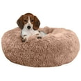 thumbnail image 1 of Sanmadrola Dog Bed for Small Dogs, 23in Calming Dogs Bed & Cat Dog, Washable-Round Cozy Soft Pet Bed, Donut Cuddler Round Anti-Anxiety Dog Beds, Fits up to 25 lbs Pets Beds, Light Coffee, 1 of 11