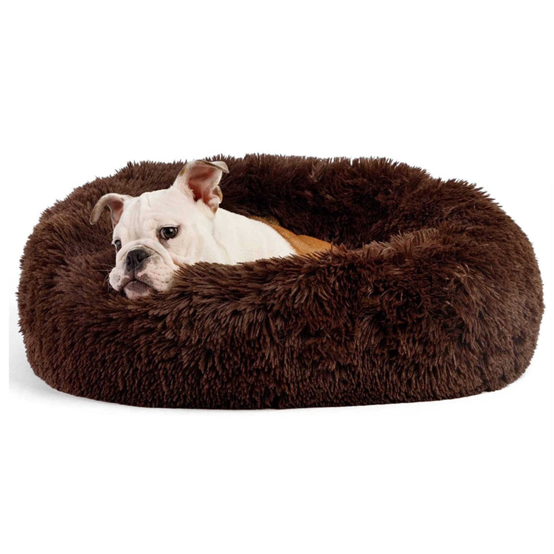 Sanmadrola Dog Bed for Small Dogs, 23in Calming Dogs Bed & Cat Dog