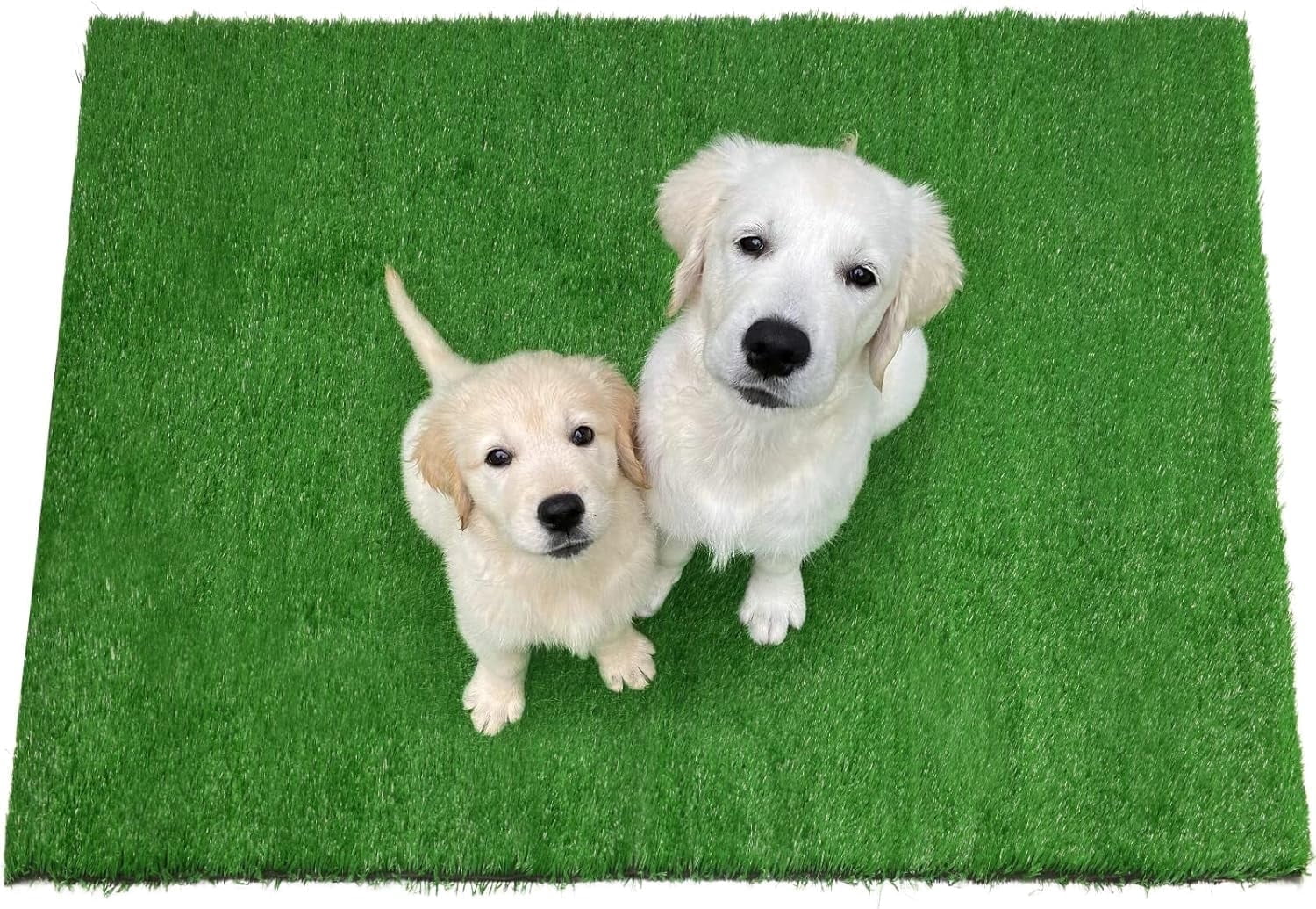 Sanmadrola Dog Pee Pads Puppy Pet Pad Artificial Dog Grass Pad Training Pads for Dogs Potty Pee Tray Fake Grass Mat Reusable for Indoor and Outdoor Washable 20x40 inch Large