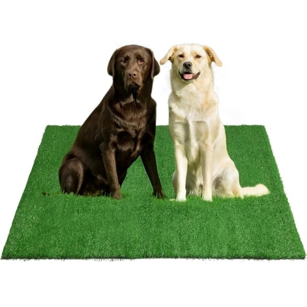Sanmadrola Dog Pee Pads Puppy Pet Pad Artificial Dog Grass Pad Training Pads for Dogs Potty Pee Tray Fake Grass Mat Reusable for Indoor and Outdoor Washable 26x51 inch Extra Large