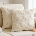 thumbnail image 1 of Sanmadrola Easter Pillow Covers 18 x 18 Inch Pack of 2 Luxury Soft Bunny Rabbit Pattern Decorative Throw Pillowcases for Happy Easter Spring Holiday Decor Home Party Sofa Couch, 1 of 7