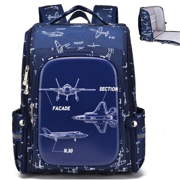 Sanmadrola Kids Backpack for Boys&Girls Bookbags Preschool Backpack Toddler Daycare School Bag Elementary Kindergarten Lightweight Waterproof Travel Bag with Padded Straps, Fighter