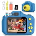 thumbnail image 1 of Sanmadrola Kids Camera Selfie Camera for Kids Christmas Birthday Festival Gifts for Girls Age 3-9 HD Digital Video Cameras for Toddler Portable Toys for 3-8 Year Old with 32GB SD Card, Blue&Yellow, 1 of 9