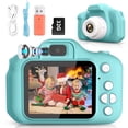 thumbnail image 1 of Sanmadrola Kids Camera Selfie Camera for Kids Christmas Birthday Festival Gifts for Girls Age 3-9 HD Digital Video Cameras for Toddler Portable Toys for 3-8 Year Old Girl with 32GB SD Card, Green, 1 of 9