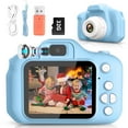 thumbnail image 1 of Sanmadrola Kids Camera Selfie Camera for Kids Christmas Birthday Festival Gifts for Girls Age 3-9 HD Digital Video Cameras for Toddler Portable Toys for 3-8 Year Old Girl with 32GB SD Card, Blue, 1 of 9