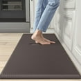 thumbnail image 1 of Sanmadrola Kitchen Rugs Cushioned Anti-Fatigue Runner Rug 0.75'' Thick Waterproof Non-Slip Kitchen Mats Heavy Duty PVC Comfort Foam Rug for Kitchen, Floor Home, Office, Sink, Laundry 20x60'' Brown, 1 of 9