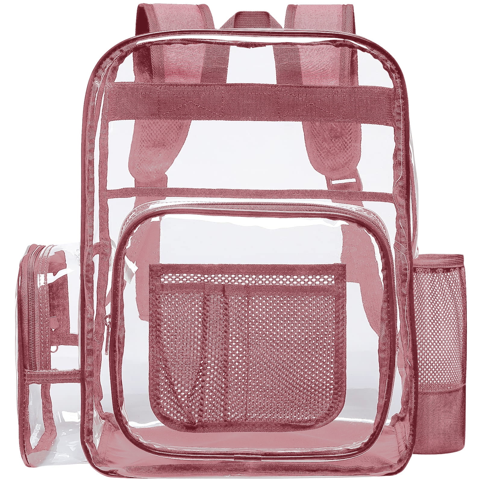 Sanmadrola Large Clear Backpack Heavy Duty Stadium Approved School