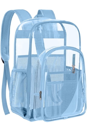 New Clear Backpack Clear Bag Heavy Duty Waterproof Transparent Large PVC Book Bag