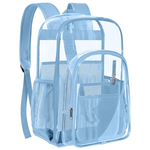 New Clear Backpack Clear Bag Heavy Duty Waterproof Transparent Large PVC Book Bag