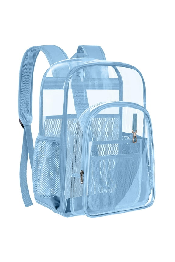 New Clear Backpack Clear Bag Heavy Duty Waterproof Transparent Large PVC Book Bag