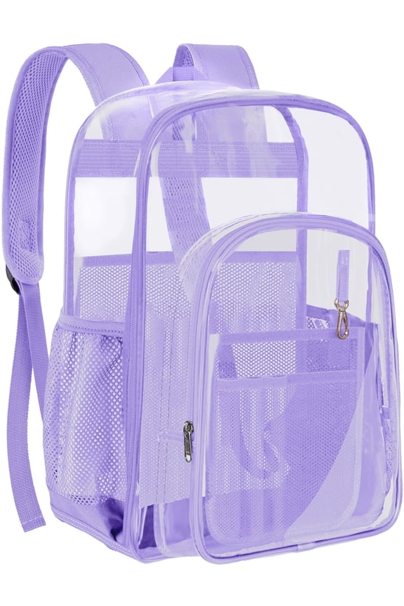New Clear Backpack Clear Bag Heavy Duty Waterproof Transparent Large PVC Book Bag