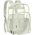 thumbnail image 1 of Sanmadrola New Clear Backpack Clear Bag Heavy Duty Waterproof Transparent Large PVC Book Bag, 1 of 8
