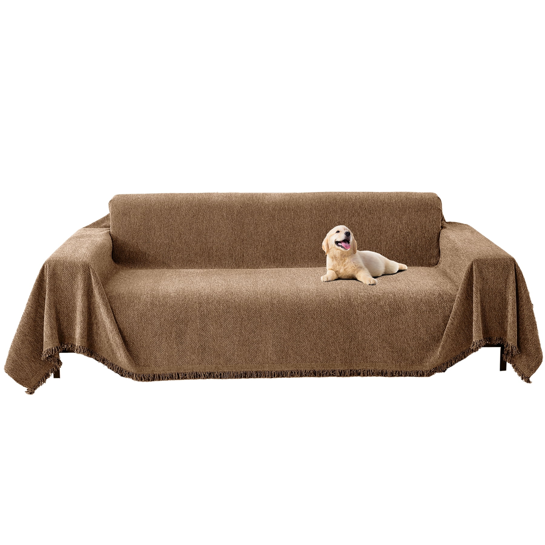 Sanmadrola Sofa Cover Non Slip Couch Cover for 3 Cushion Couch Machine ...